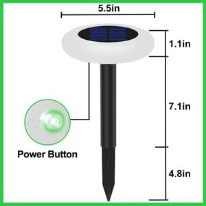 intelamp Colorful Solar Lights for Outside Solar Garden Lights Backyard Decor Outside Lights for Yard Color Changing Solar Pathway for Yard Garden Pathway,6 Pack