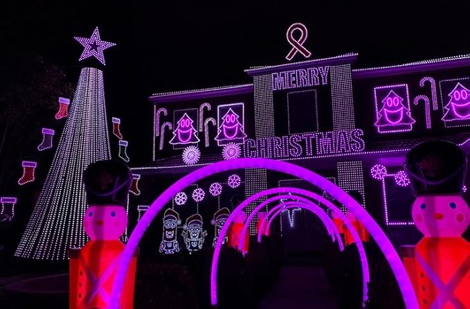 Purple and Orange Halloween Lights 2pack 164ft 400 Led Extendable Waterproof 8 Modes, Bright Indoor/Outdoor String Lights, Halloween Decorations for Party, Tree, Festivals, Patio, Garden Decor