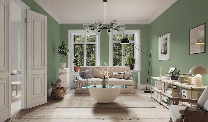 Dimoon 236''x17.7'' Green Peel and Stick Wallpaper Contact Paper Modern Self Adhesive Wall Paper Removable Renter Friendly Textured Solid Color Shelf Cabinet Vinyl Roll (236''x17.7'',Light Green)