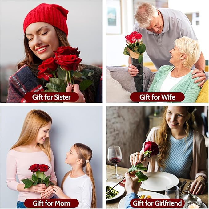 Yamonic Preserved Flowers Rose Gifts for Women Mom, Mothers Day Flowers Gifts for Mom, Real Flower Rose Birthday Gifts for Her, Grandma, Wife,Girlfriend Gifts on Christmas,Valentine's Day,Anniversary