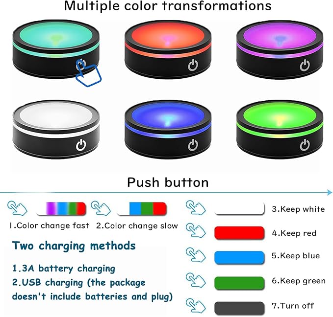 YWHL 3D Crystal Ball Butterfly and Flower Figurine with Colorful LED Base, Laser Butterfly Gifts for Women Men on Christmas Birthday, Crystal Ball Butterfly Decor Night Light for Home Decor (80mm)