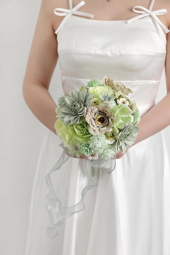 YYHUAWU Faux Flower Heads Mini Artificial Flower Heads Fake Peony Daisy Rose Flowers Multicolor Small Silk Daisy Flower Heads for Craft Garland Wedding Party DIY Home Decoration