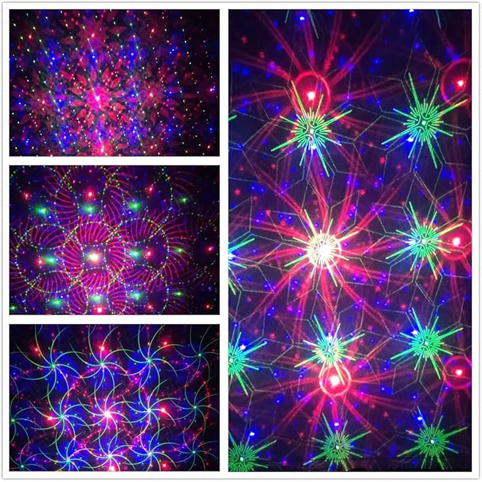 LedMall Mini House RGB Firefly with 32 Patterns Garden Laser Lights Projector