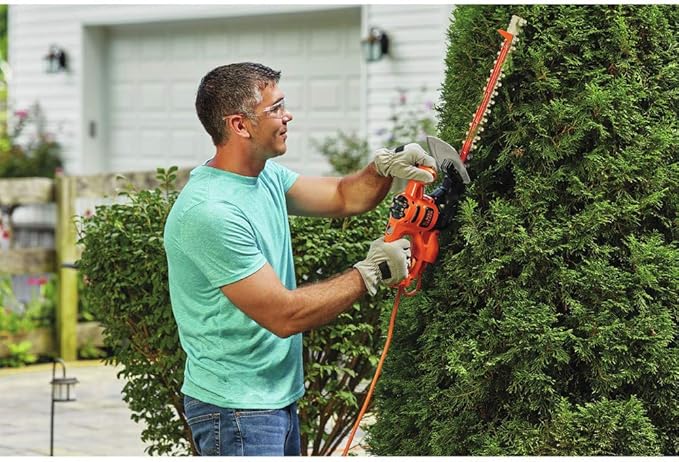 BLACK+DECKER Hedge Trimmer, Dual-Action Blade, 16-Inch (BEHTS125)