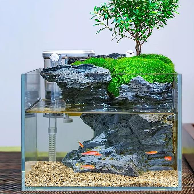 10lbs Aquarium Gravel, 1/16"(0.6-1.2mm) Natural River Rocks Succulent Cactus Pea Gravel for Plants, Fish Tank, Decorative Pebbles for Gardening, Flower Pots, Vase Fillers, Landscaping