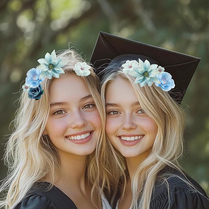 Serra Flora Realistic Mini Silk Flower Heads Set – Multicolor Daisy & Rose Artificial Flowers for Outdoor Wedding Garlands, DIY Crafts & Home Decor Accents