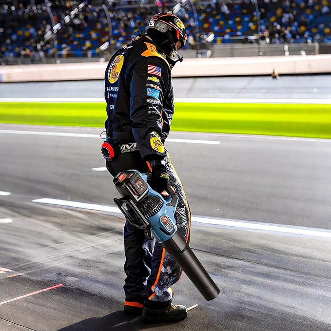 SENIX Leaf Blower Cordless, 40V Max Electric Leaf Blowers, Brushless, Handheld, Up to 700 CFM and 145 MPH, 2 Speed Mode, Cruise Control, Includes 2 x 4.0Ah Battery and Charger (BLAX2-M2)