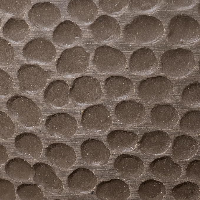 LA JOLIE MUSE Hanging Planters for Outdoor Plants, Large Outdoor Hanging Planters with Drain Holes Ash Brown, Honeycomb (13.2 Inch, Set of 2)