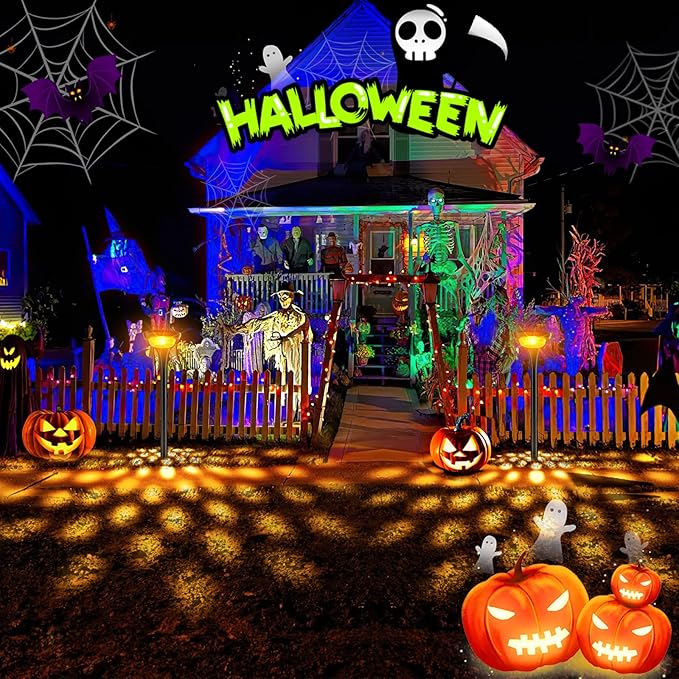 JSOT Solar Garden Lights - 6 Pack Solar Pathway Lights Path Light Landscape Lighting for Outside Yard Backyard Driveway Walkway