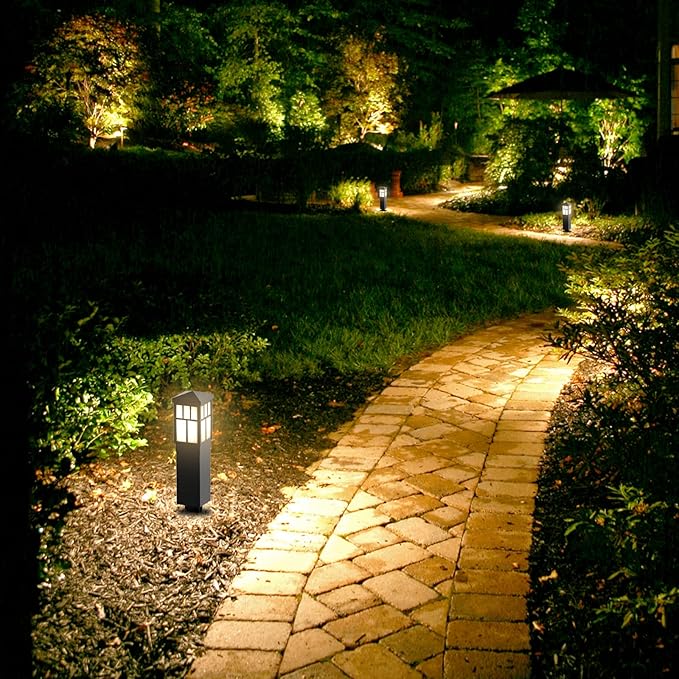 Malibu C Outdoor Pathway Light LED Low Voltage Landscape Lighting Mission Collection Bollard Path Lights Decoration Garden Light 8419-4321-01