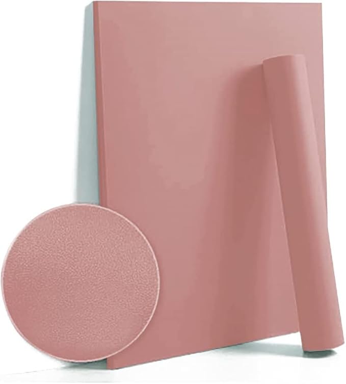 Dimoon 394''x17.7'' Pink Peel and Stick Wallpaper Contact Paper Modern Self Adhesive Wall Paper Removable Renter Friendly Textured Solid Color Shelf Cabinet Vinyl Roll (394''x17.7'',Rose Pink)