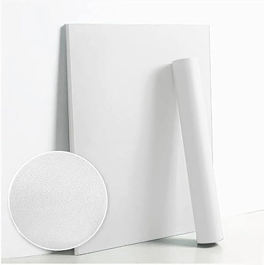 Dimoon 787''x17.7'' White Peel and Stick Wallpaper Contact Paper Self Adhesive Wall Paper