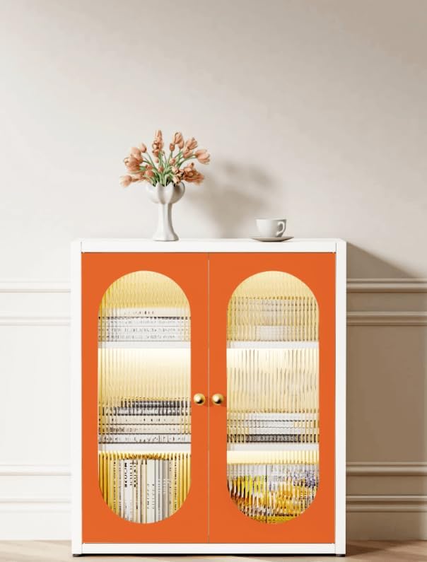 Dimoon 236''x17.7'' Orange Peel and Stick Wallpaper Contact Paper Modern Self Adhesive Wall Paper Removable Renter Friendly Textured Solid Color Shelf Vinyl Roll (236''x17.7'',Tropical Orange)