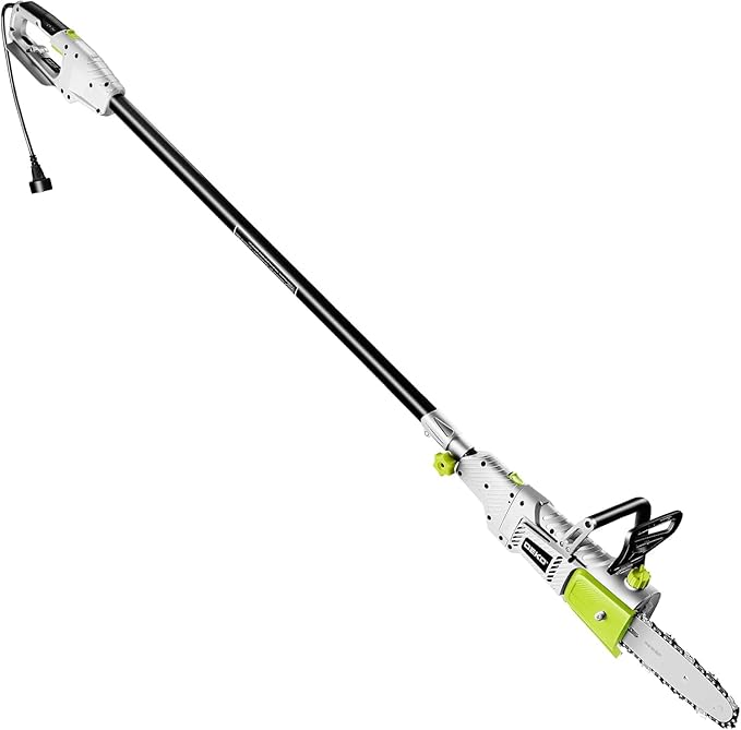 DEKOPRO 8 Amp 10" Electric Pole Saw for Tree Trimming,Corded Electric Chainsaw,Power Chain Saw for Tree Trimming Wood Cutting