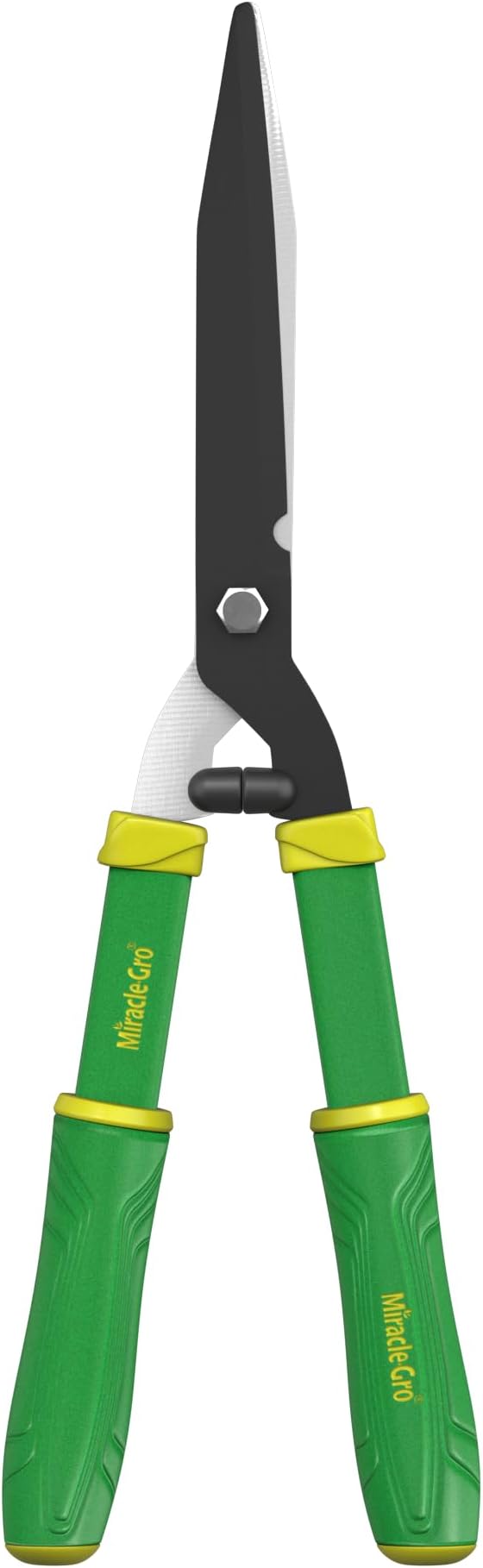 Miracle-Gro 21 in. Hedge Shears – Lawn and Yard Tool with Sharp Carbon Steel Blades, Comfort Grip Handles, and Lightweight Design for Shaping/Trimming Hedges, Shrubs, and Bushes