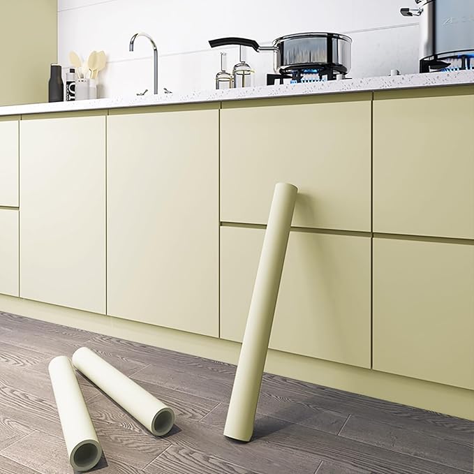 Dimoon 236''x11.8'' Beige Skin Peel and Stick Wallpaper Contact Paper Modern Self Adhesive Wall Paper Removable Renter Friendly Textured Solid Shelf Cabinet Vinyl Roll (236''x11.8'',Beige Skin)