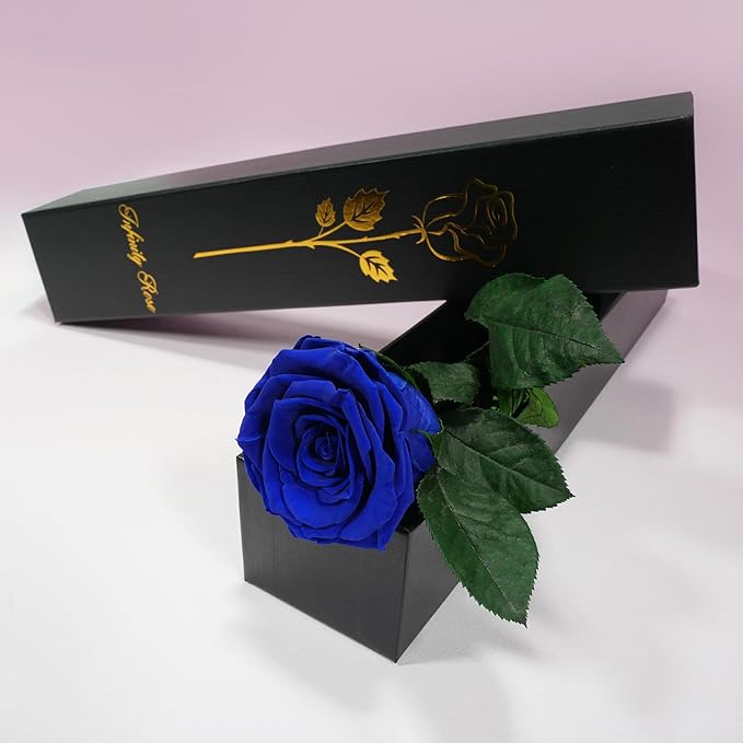 Yamonic Preserved Flowers Rose Gifts for Women, Mothers Day Rose Flowers Gifts for Mom, Real Flower Birthday Mom Gifts for Grandma, Wife, Girlfriend Gifts for Christmas, Valentine's Day, Anniversary
