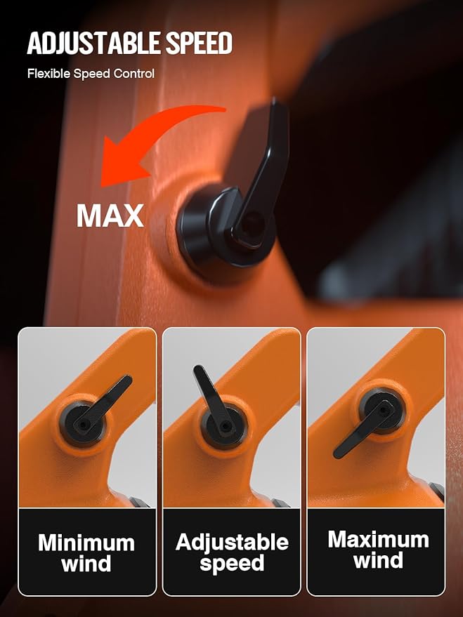 Leaf Blower Cordless, 40V 600CFM &180MPH Electric Leaf Blower with 7.5Ah Battery, Fast Charger and Extension Tube for Blowing Leaves Snow for Yard Garden Lawn Care, Orange