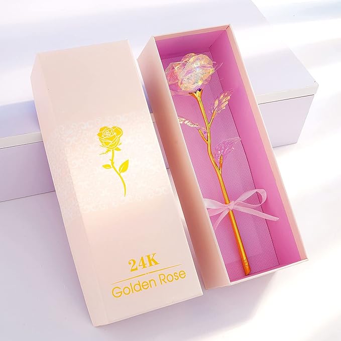 Gifts for Women Mom Birthday Gifts Galaxy Rose Glass Flowers Forever Eternal Roses Artificial Flowers Mothers D Gifts for Grandma Wife Daughter Sister Kids