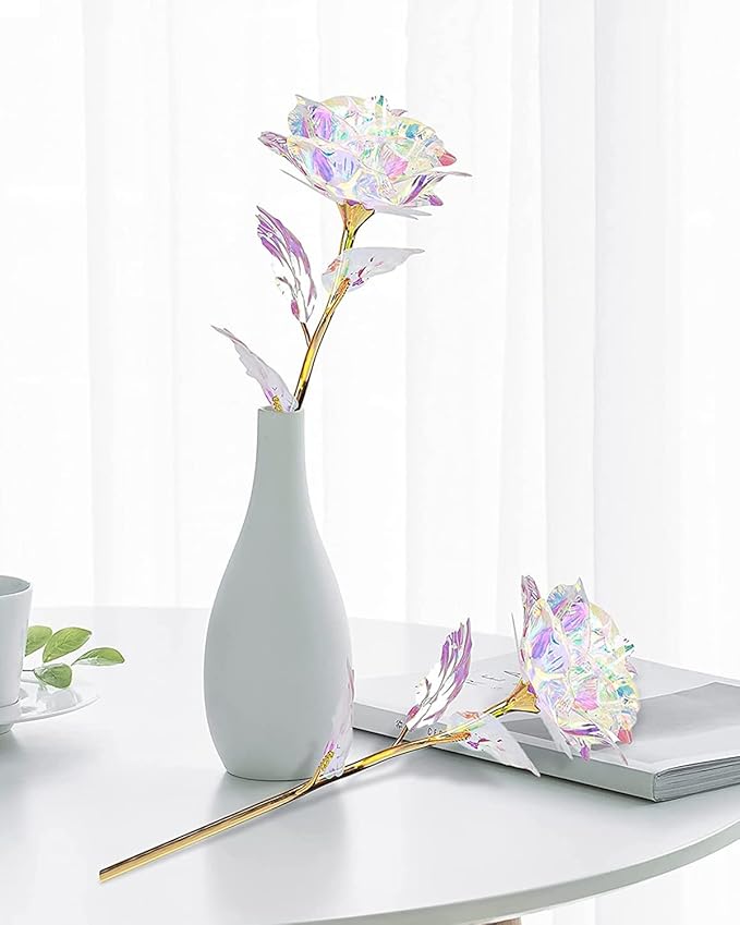 Gifts for Women Mom Birthday Gifts Galaxy Rose Glass Flowers Forever Eternal Roses Artificial Flowers Mothers D Gifts for Grandma Wife Daughter Sister Kids