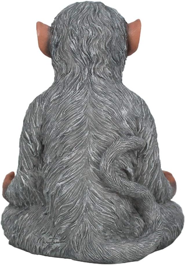 Meditation Monkey Stretching Monkey Statue-Resin Zen Animal Yoga Figurine for Outdoor Lawn Decor for Flower Beds, Fairy Gardens, and More