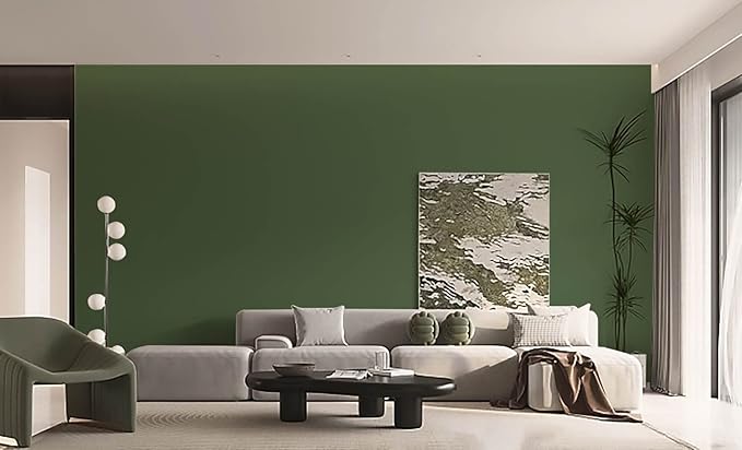 Dimoon 590''x15.7'' Green Skin Peel and Stick Wallpaper Contact Paper Modern Self Adhesive Wall Paper Removable Renter Friendly Textured Solid Color Vinyl Roll (590''x15.7'',Dark Green Skin)