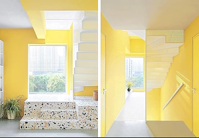 Dimoon 236''x17.7'' Yellow Peel and Stick Wallpaper Contact Paper Modern Self Adhesive Wall Paper Removable Renter Friendly Textured Solid Color Shelf Cabinet Vinyl Roll (236''x17.7'',Yellow)