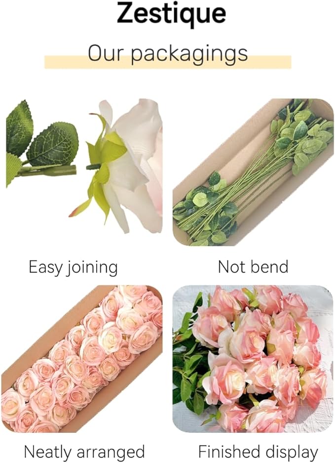 Ice Blue Artificial Roses Fake Flowers Not Bend The Peduncle with Stems for DIY Wedding Bouquets Bridal Shower Centerpieces Arrangements Tables Decorations 12pcs