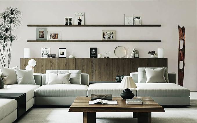 Dimoon 590''x17.7'' White Peel and Stick Wallpaper Contact Paper Modern Self Adhesive Wall Paper Removable Renter Friendly Textured Solid Color Shelf Cabinet Vinyl Roll (590''x17.7'',Off-White)