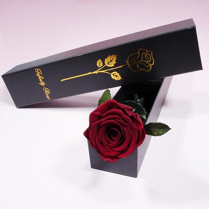 Yamonic Preserved Flower Rose Birthday Gifts for Women, Mothers Day Rose Flowers Gifts for Mom, Real Flower for Women, Grandma, Wife, Girlfriend Gifts for Christmas, Valentine's Day