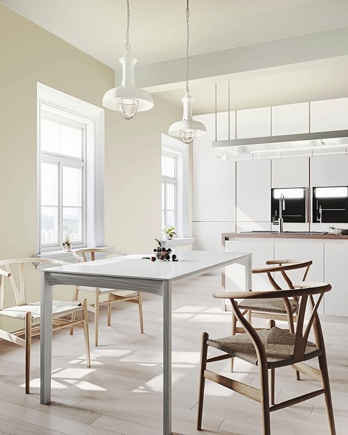 Dimoon 78.7''x17.7'' White Peel and Stick Wallpaper Contact Paper Modern Self Adhesive Wall Paper Removable Renter Friendly Textured Solid Color Shelf Cabinet Vinyl Roll (78.7''x17.7'',Cream White)