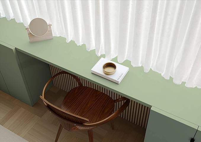 Dimoon 78.7''x17.3'' Green Skin Peel and Stick Wallpaper Contact Paper Modern Self Adhesive Wall Paper Removable Renter Friendly Textured Solid Color Vinyl Roll (78.7''x17.3'',Light Green Skin)