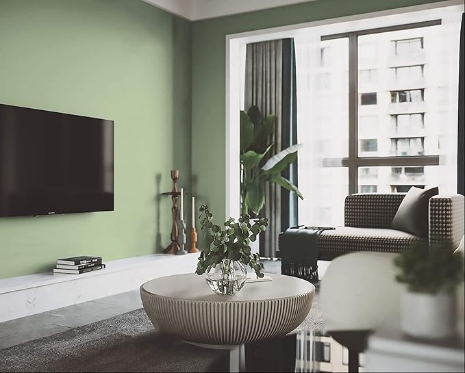 Dimoon 78.7''x17.3'' Green Skin Peel and Stick Wallpaper Contact Paper Modern Self Adhesive Wall Paper Removable Renter Friendly Textured Solid Color Vinyl Roll (78.7''x17.3'',Light Green Skin)