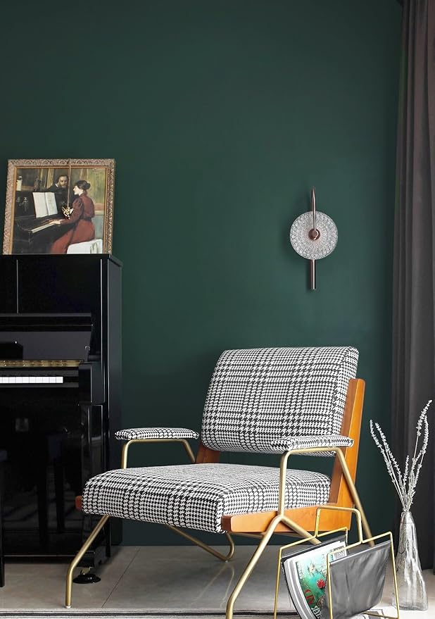 Dimoon 236''x17.7'' Green Peel and Stick Wallpaper Contact Paper Modern Self Adhesive Wall Paper Removable Renter Friendly Textured Solid Color Shelf Cabinet Vinyl Roll (236''x17.7'',Palegreen)