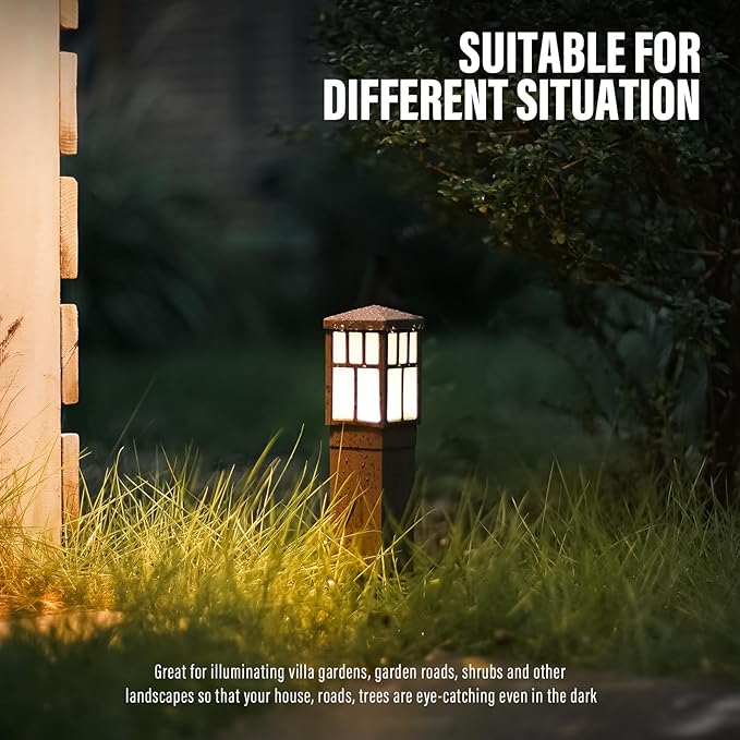 Malibu C Outdoor Pathway Light LED Low Voltage Landscape Lighting Mission Collection Bollard Path Lights Decoration Garden Light 8419-4321-01