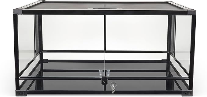 Zilla QuickBuild Reptile 40 Gallon Glass Terrarium Habitat with Swing Door For Geckos, Snakes, Lizards, Frogs, Turtles, and Tortoises, 36" x 18" x 18"