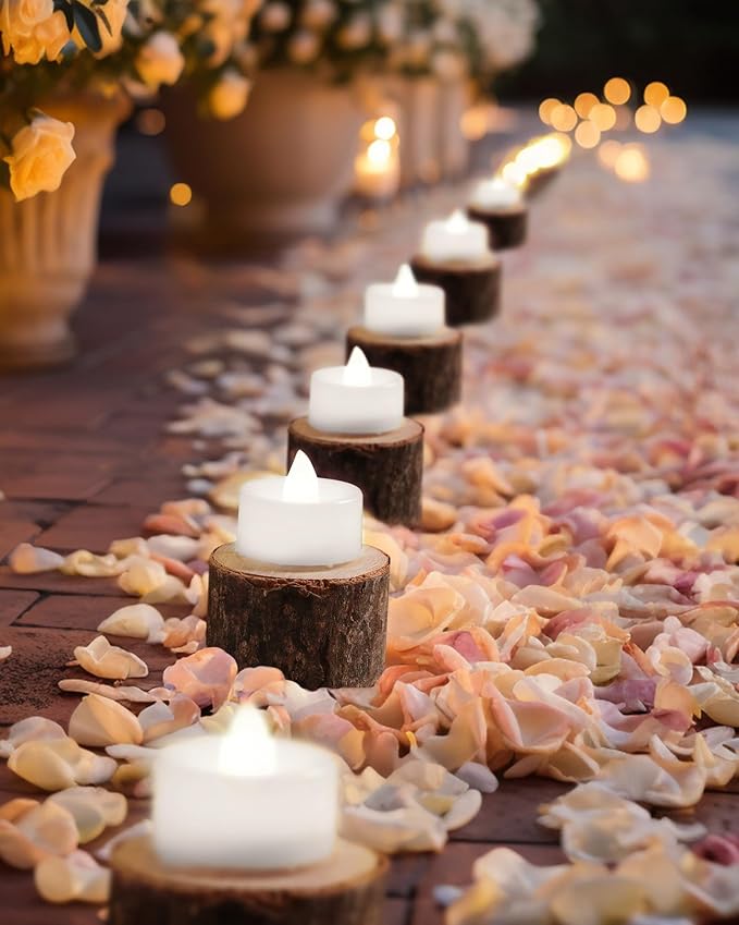 BEICHI Flameless Candles, 12Pack Battery Operated Candles, LED Tea Lights Candles Battery Operated, Flickering Fake Candles for Wedding Halloween Christmas Diwali- Pure White Light