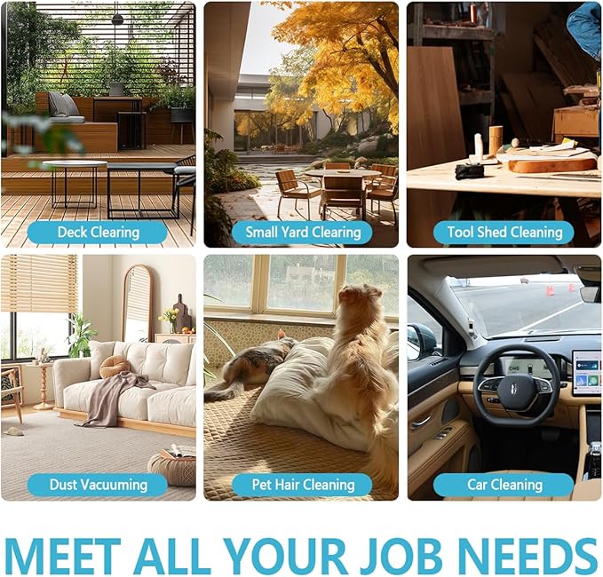 NEWONE Small Leaf Blower Cordless Compatible with Makita 18V Battery,157MPH/64CFM Lightweight Mini Hand Electric Leaf Vacuum for Lawn Care with Battery and Charger,2 Speed