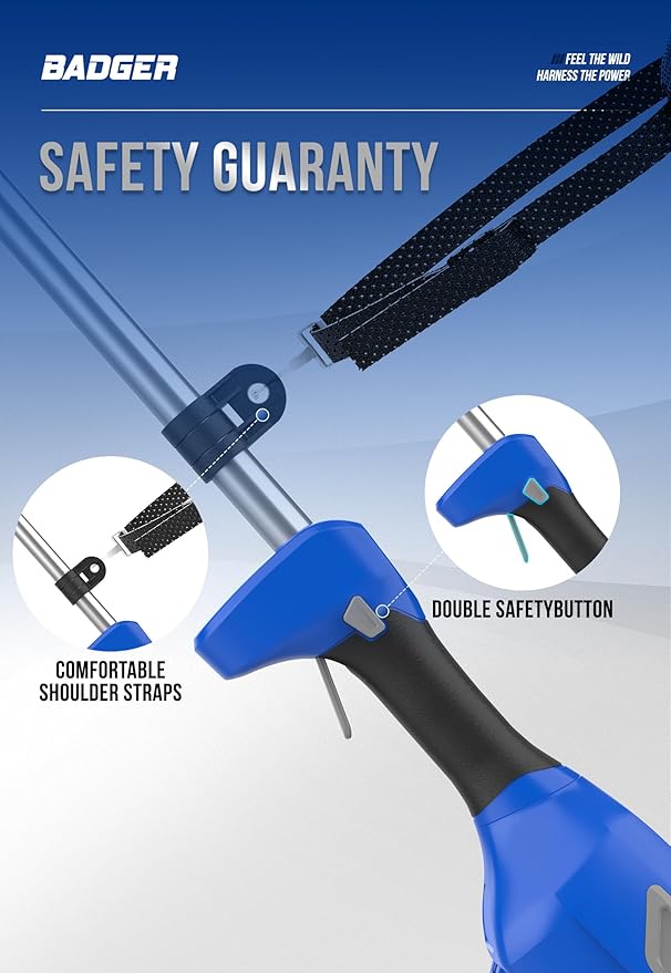 WILD BADGER POWER Pole Saw Cordless 40V 8'' Electric 2.0Ah with Detachable Pole, 2Ah Battery and Charger included