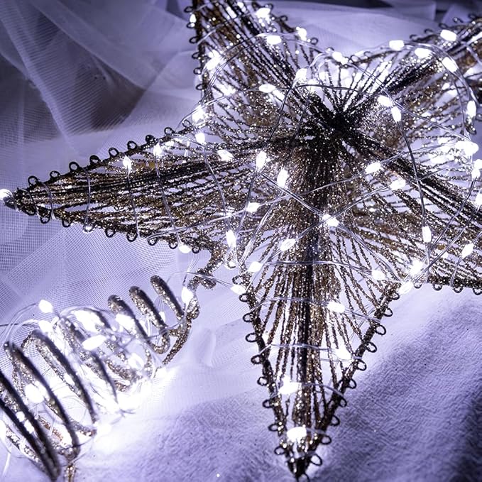 Fairy Lights Plug in,200FT 600 LEDs Waterproof String Lights,LED Lights Stirp with Remote 8 Modes for Indoor Outdoor Christmas Wedding Birthday Patio Garden Decoration,Cool White