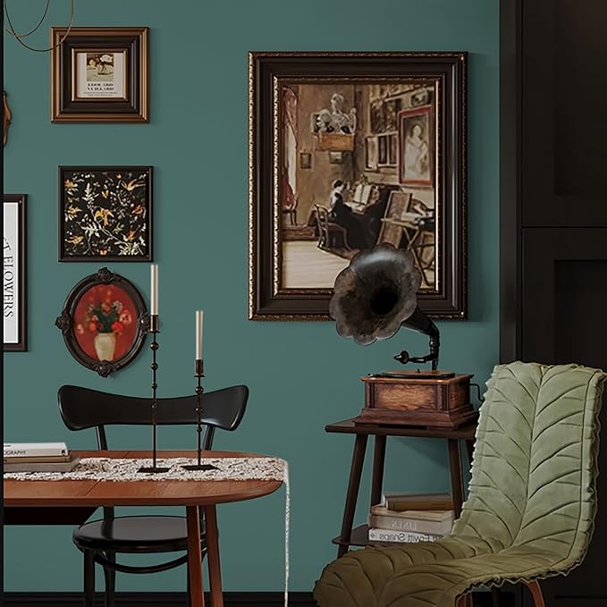 Dimoon 236''x17.7'' Blue Peel and Stick Wallpaper Contact Paper Modern Self Adhesive Wall Paper Removable Renter Friendly Textured Solid Color Shelf Cabinet Vinyl Roll (236''x17.7'',Sapphire Blue)