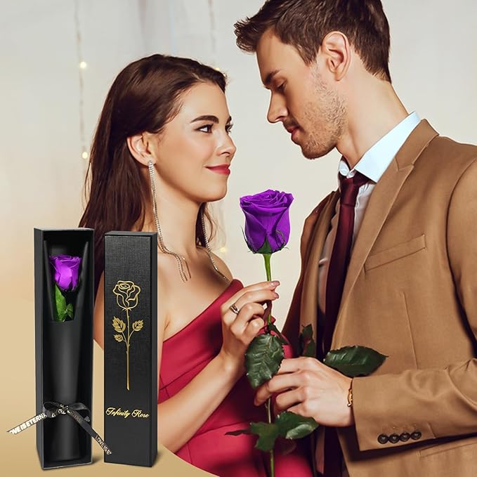 Yamonic Preserved Flowers Rose Birthday Gifts for Mom Women,Mothers Day Rose Flowers Gifts for Mom, Real Flower Mom Gifts for Grandma, Wife, Girlfriend Gifts for Christmas,Valentine's Day,Anniversary