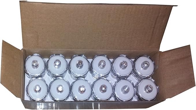 Bright LED Floral Tea Light Vase Submersible Lights for Party Wedding (Blue, 20 Pack)