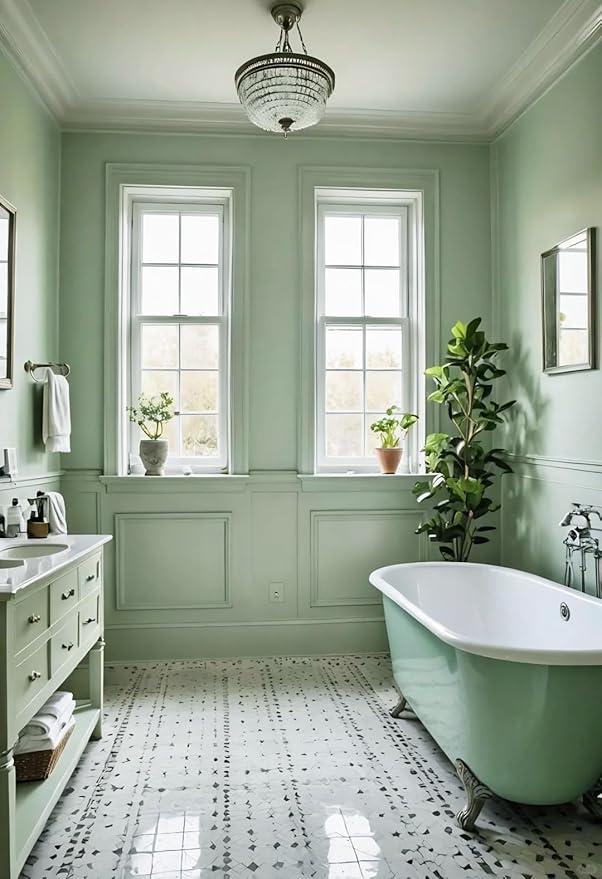 Dimoon 118''x17.7'' Green Peel and Stick Wallpaper Contact Paper Modern Self Adhesive Wall Paper Removable Renter Friendly Textured Solid Color Shelf Cabinet Vinyl Roll (118''x17.7'',Light Green)