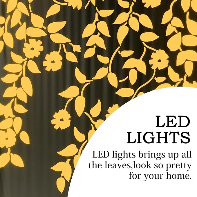 46" H Fountains Outdoor Indoor Tall Waterfall Fountain with LED Lights Large Modern Mirror Fountain for Garden,Patio,Backyard,Home,Black Silver Golden