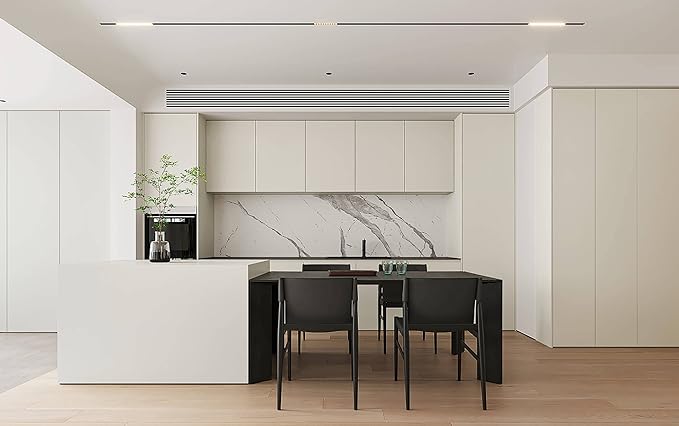 Dimoon 236''x15.7'' Cream Skin Peel and Stick Wallpaper Contact Paper Modern Self Adhesive Wall Paper Removable Renter Friendly Textured Solid Color Cabinet Vinyl Roll (236''x15.7'',Cream Skin)