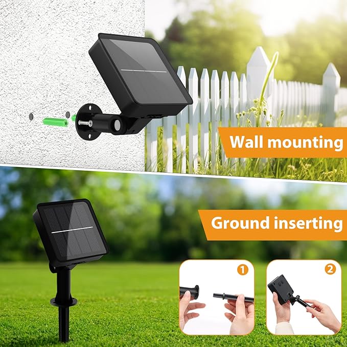 kolpop 10 Packs Solar Fairy Lights Outdoor, 32FT 80LED Solar String Lights Outdoor Waterproof, 8 Modes Copper Wire Solar Twinkle Lights for Garden Christmas Tree Party Wedding Decor(Warm White)