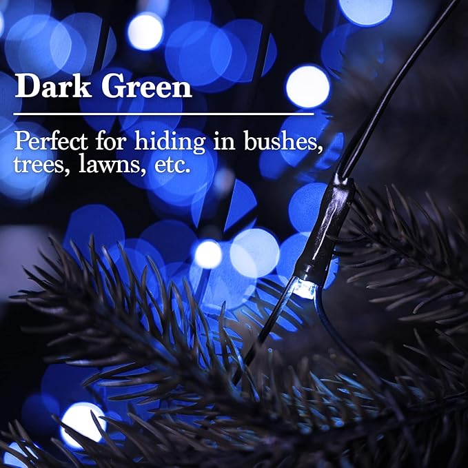 JMEXSUSS 360 LED Blue Net Lights Outdoor, Connectable 12ft x 5ft Christmas Net Lights Plug in with Remote, 8 Modes Waterproof Christmas Mesh String Lights for Bushes Christmas Decorations
