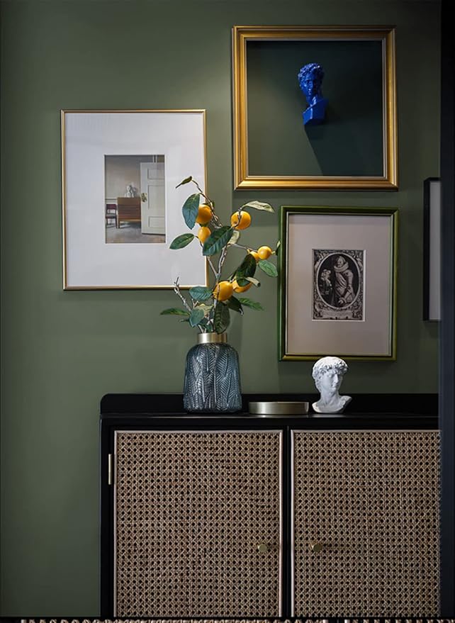 Dimoon 394''x17.7'' Green Peel and Stick Wallpaper Contact Paper Modern Self Adhesive Wall Paper Removable Renter Friendly Textured Solid Color Shelf Cabinet Vinyl Roll (394''x17.7'',Leaf Green)