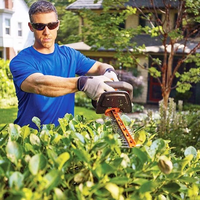 BLACK+DECKER 40V MAX Cordless Hedge Trimmer, 24-Inch Brush Trimmer with Battery and Charger (LHT341FF)